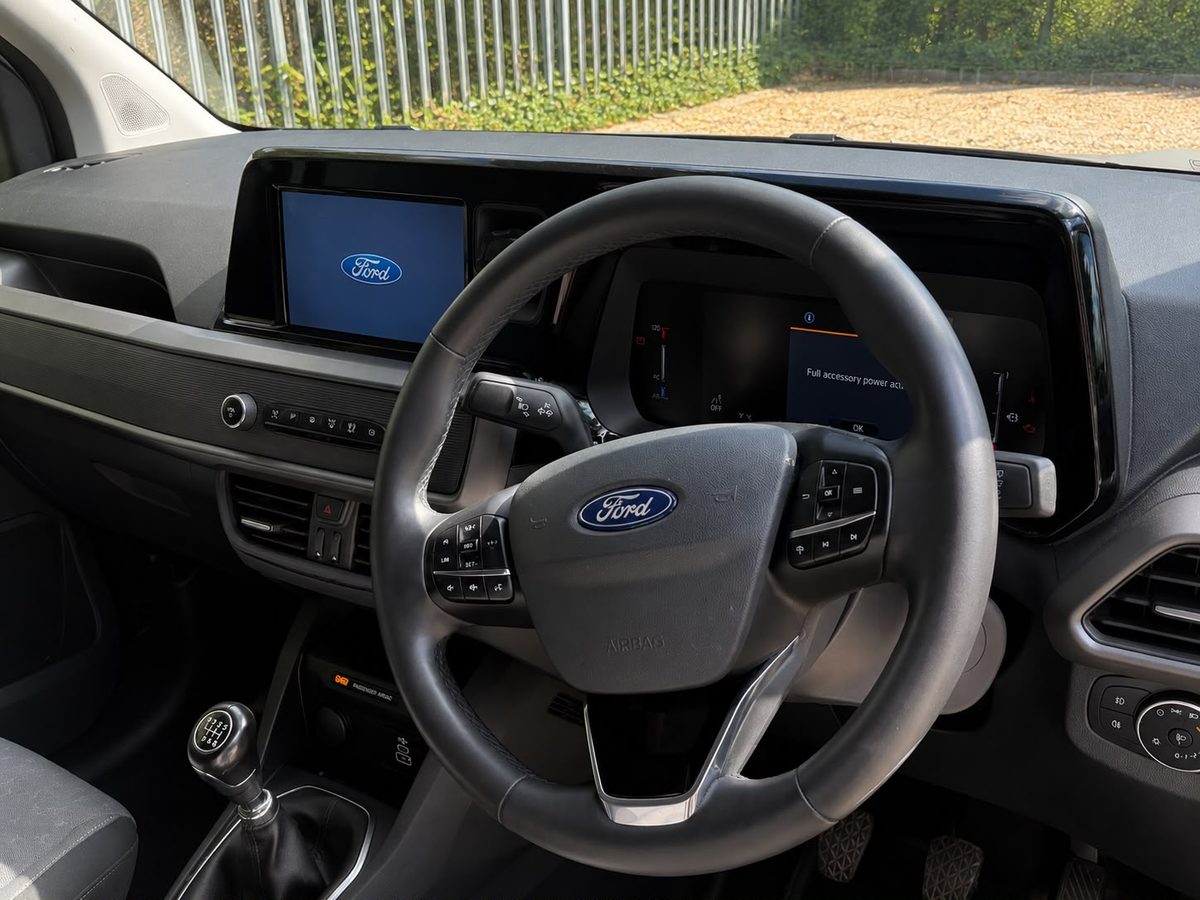 Small van cab interior
